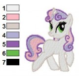 Sweetie Belle Embroidery Design